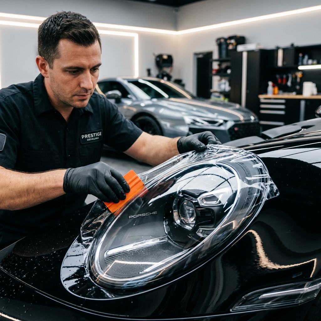 Detalhe da proteção de farol Pagani